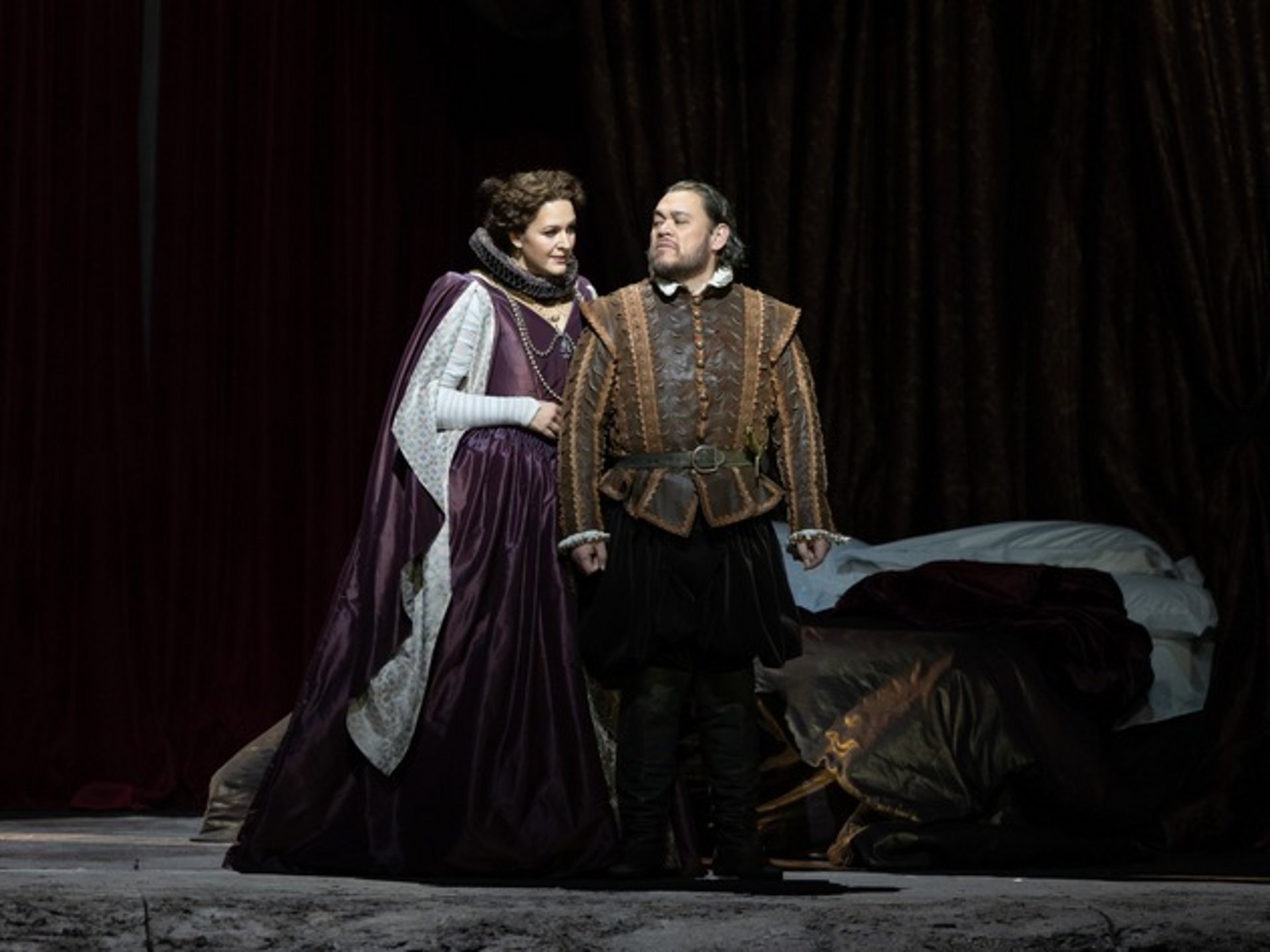 Lise Davidsen als Lady Macbeth und Quinn Kelsey in der Titelrolle von Verdis MACBETH 